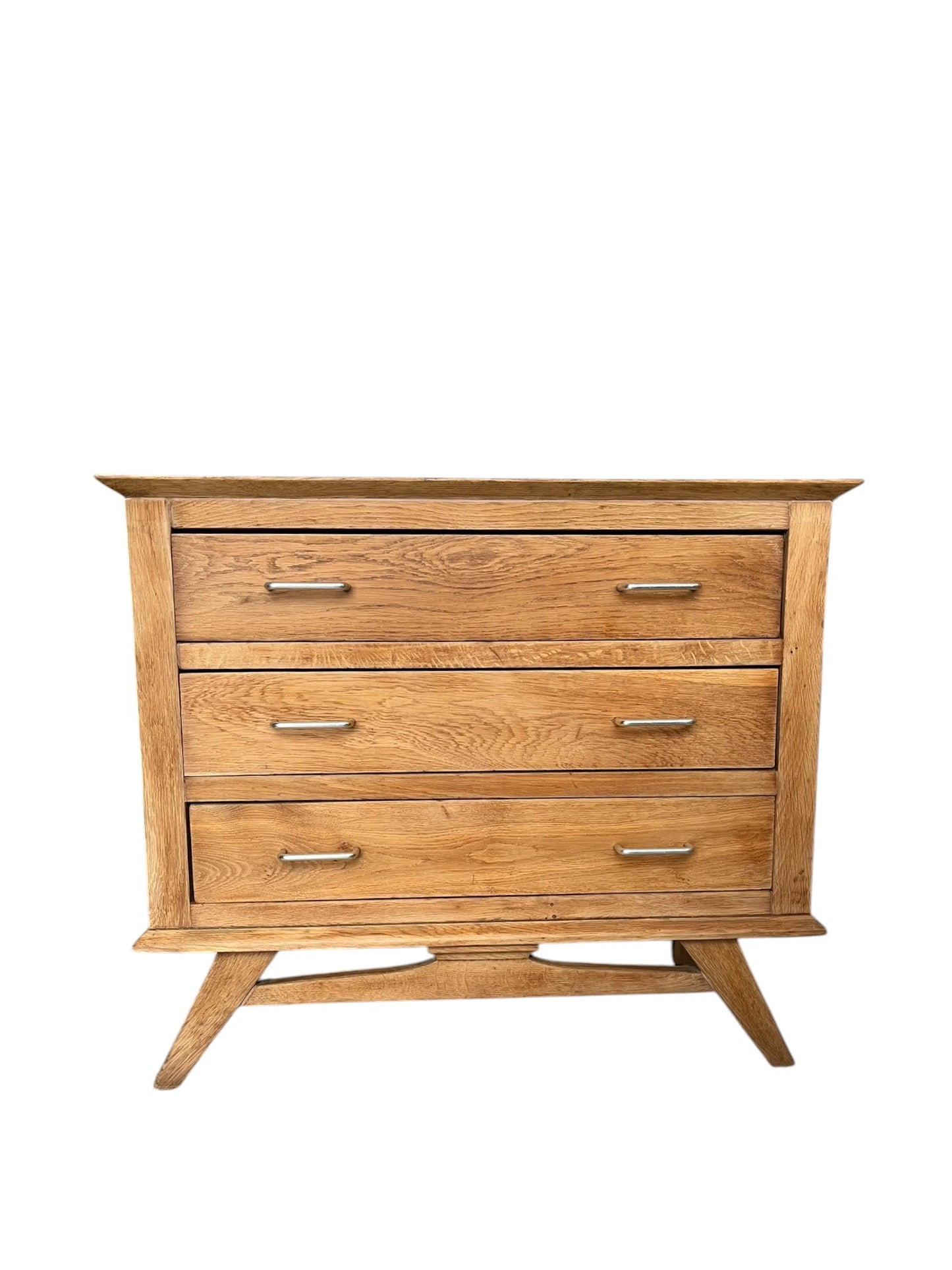 Commode vintage Oscar scandinave pieds compas 3 tiroirs années 50 60 70