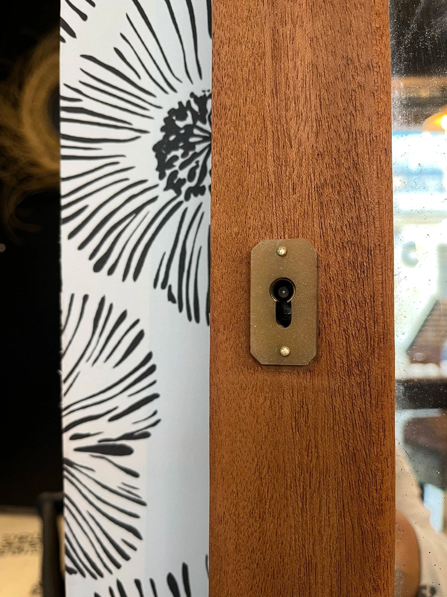 Porte miroir vintage Art Déco Alba bois massif 
