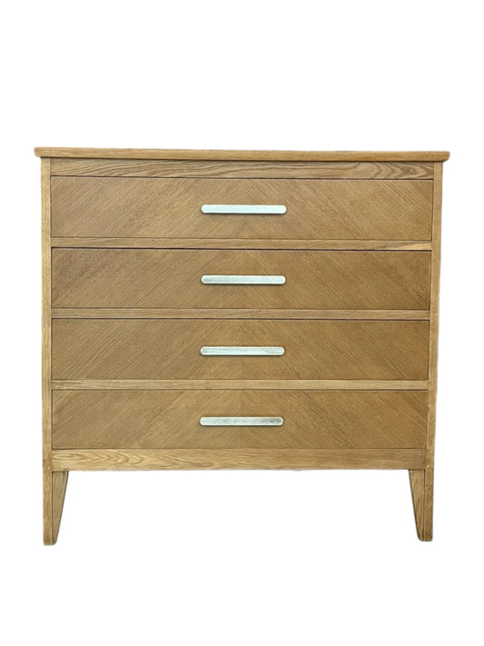 Commode Théodora vintage bois, scandinave, compas