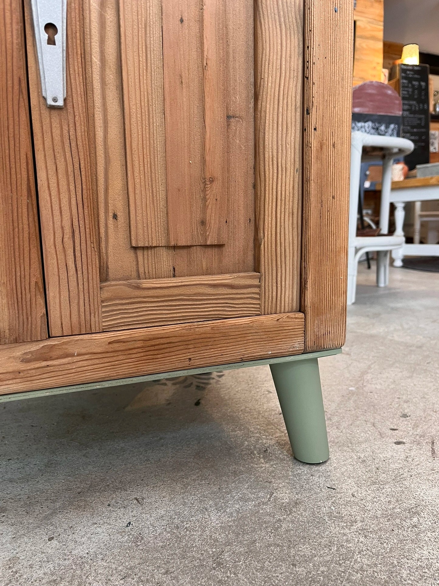 Buffet Art Déco vintage Balthazar bois massif 3 portes