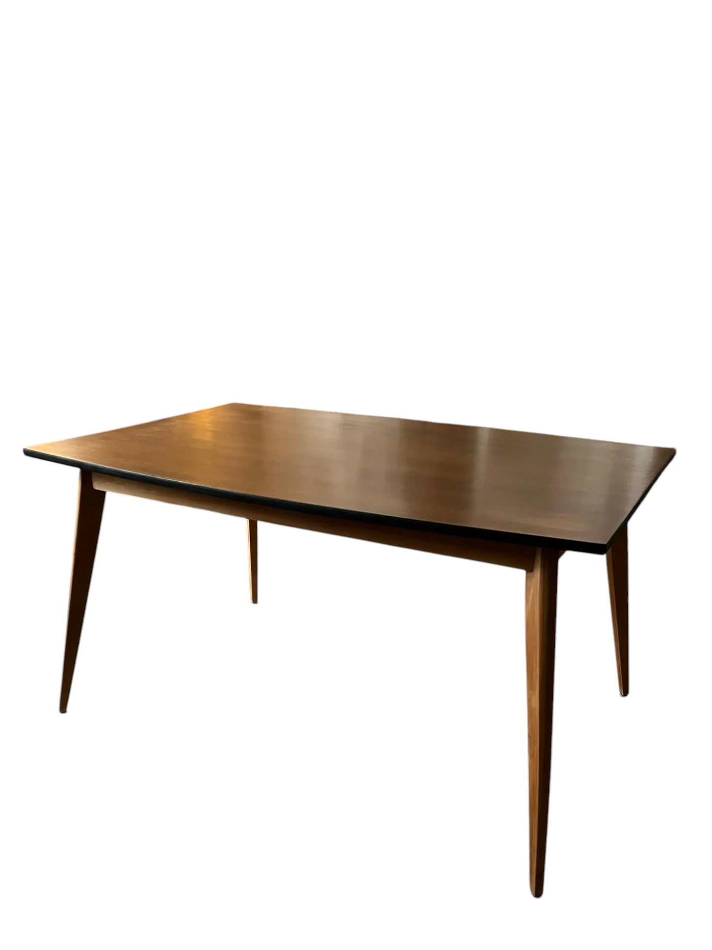 Table Gaïane bois et noir scandinave années 50-70