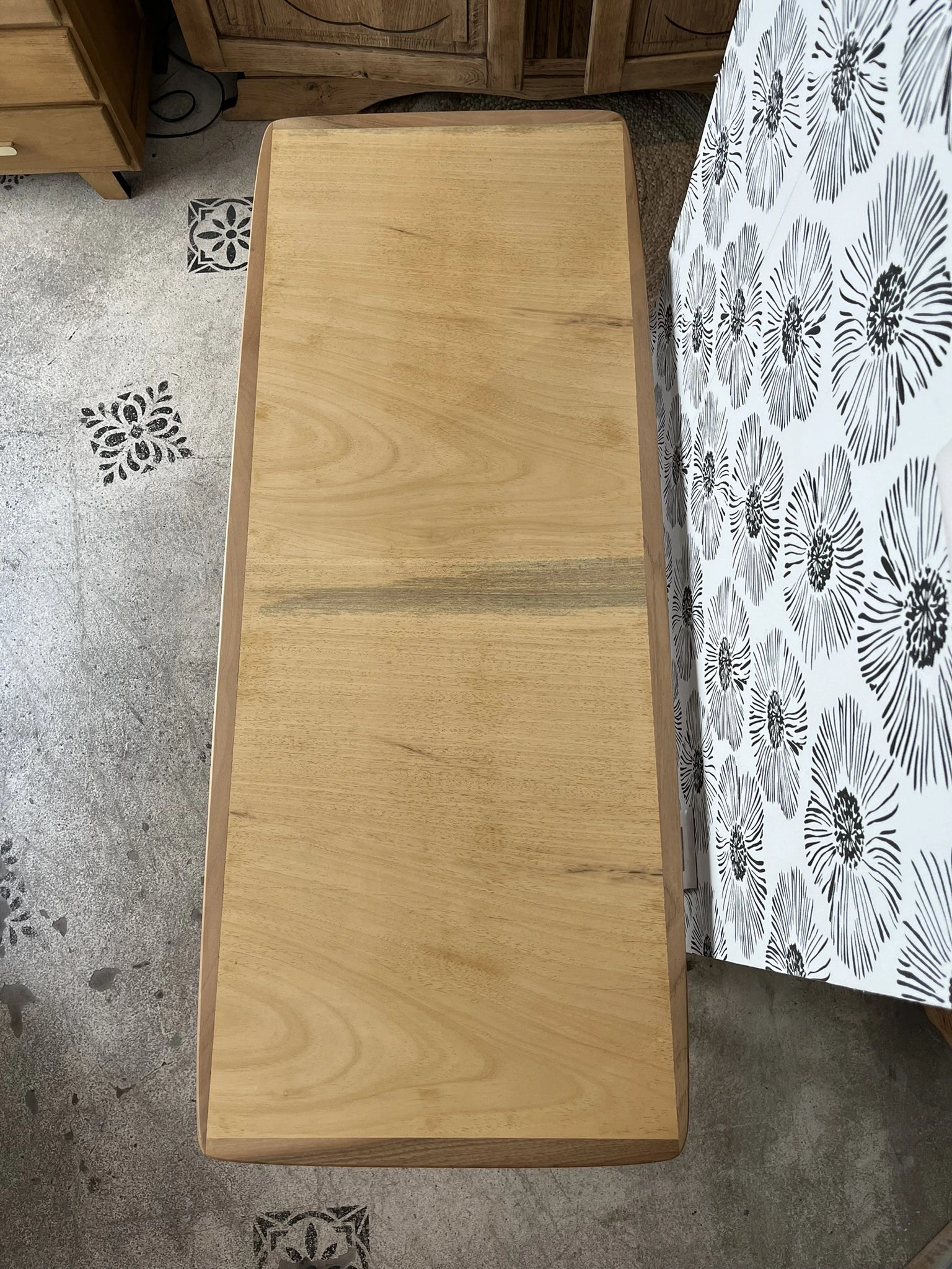 table basse Gina bois scandinave pieds compas années 50 années 60 années 70