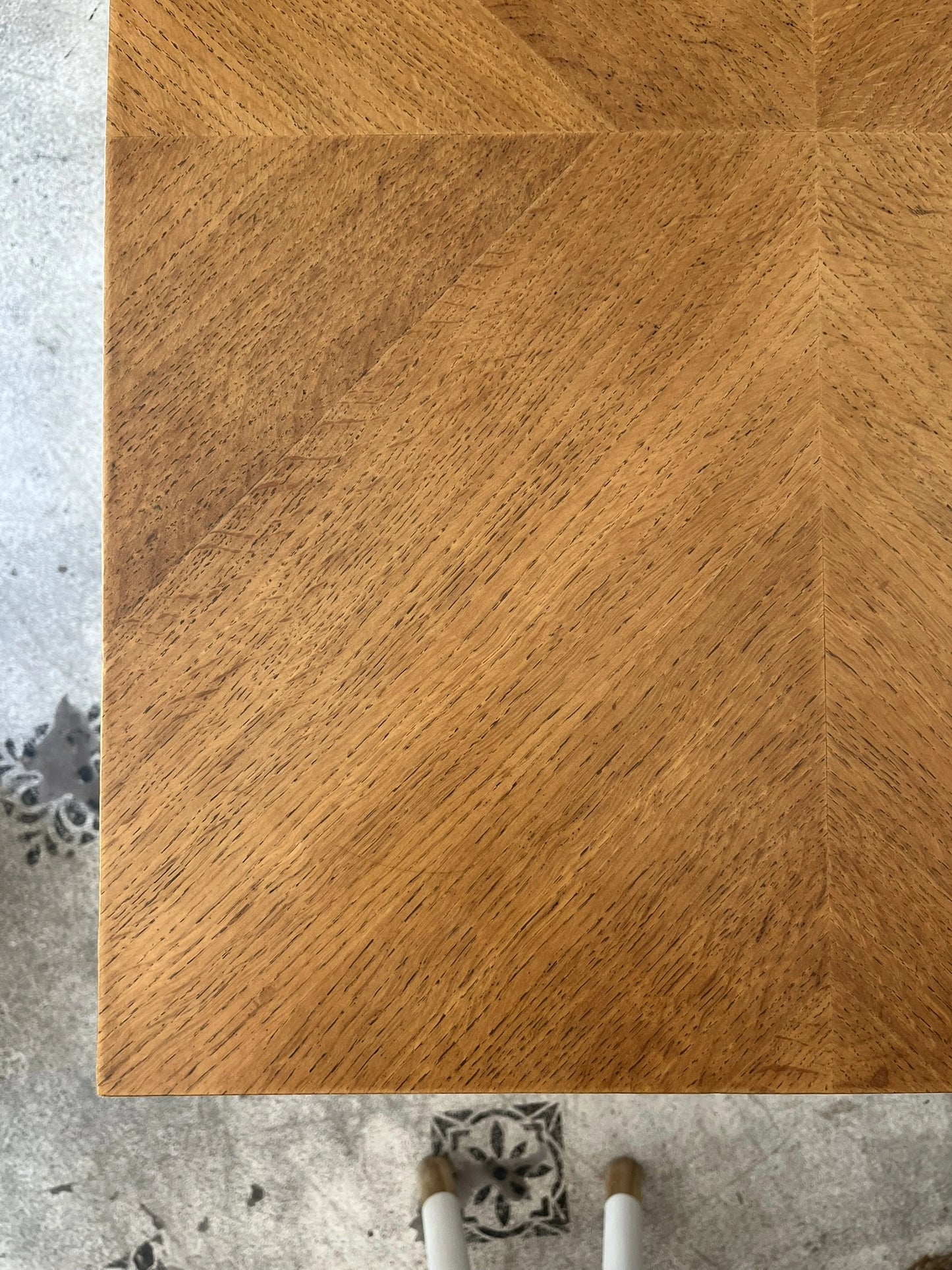 Table Garance vintage bois style scandinave pieds compas rallonge années 50 60 70