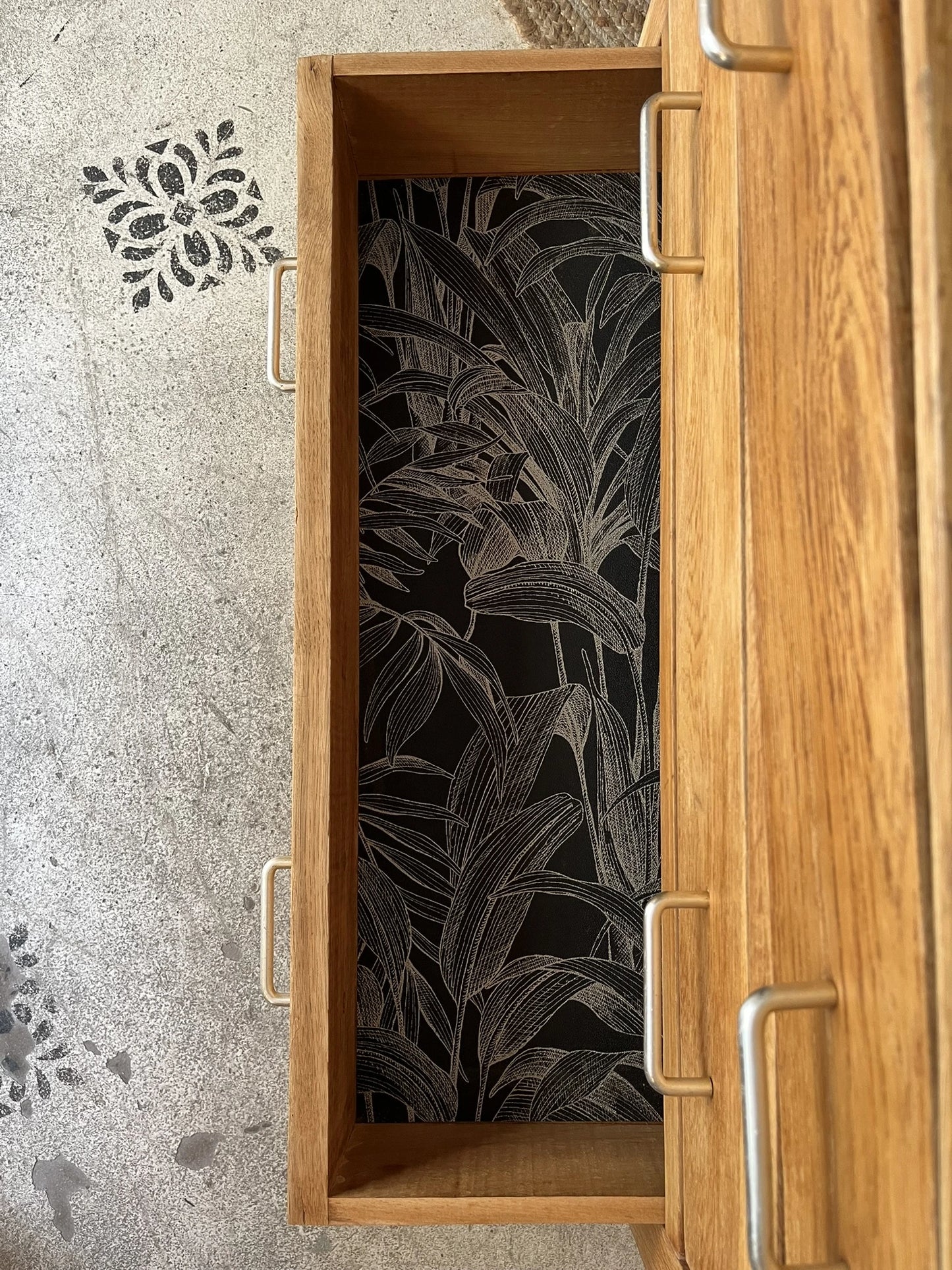 Commode vintage Oscar scandinave pieds compas 3 tiroirs années 50 60 70