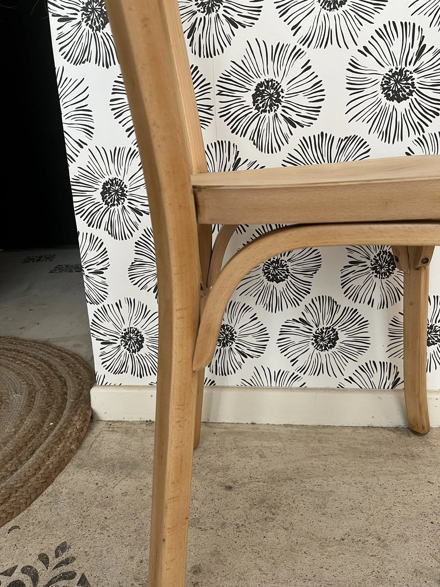 Chaise vintage bistrot Baumann Nao bois scandinave