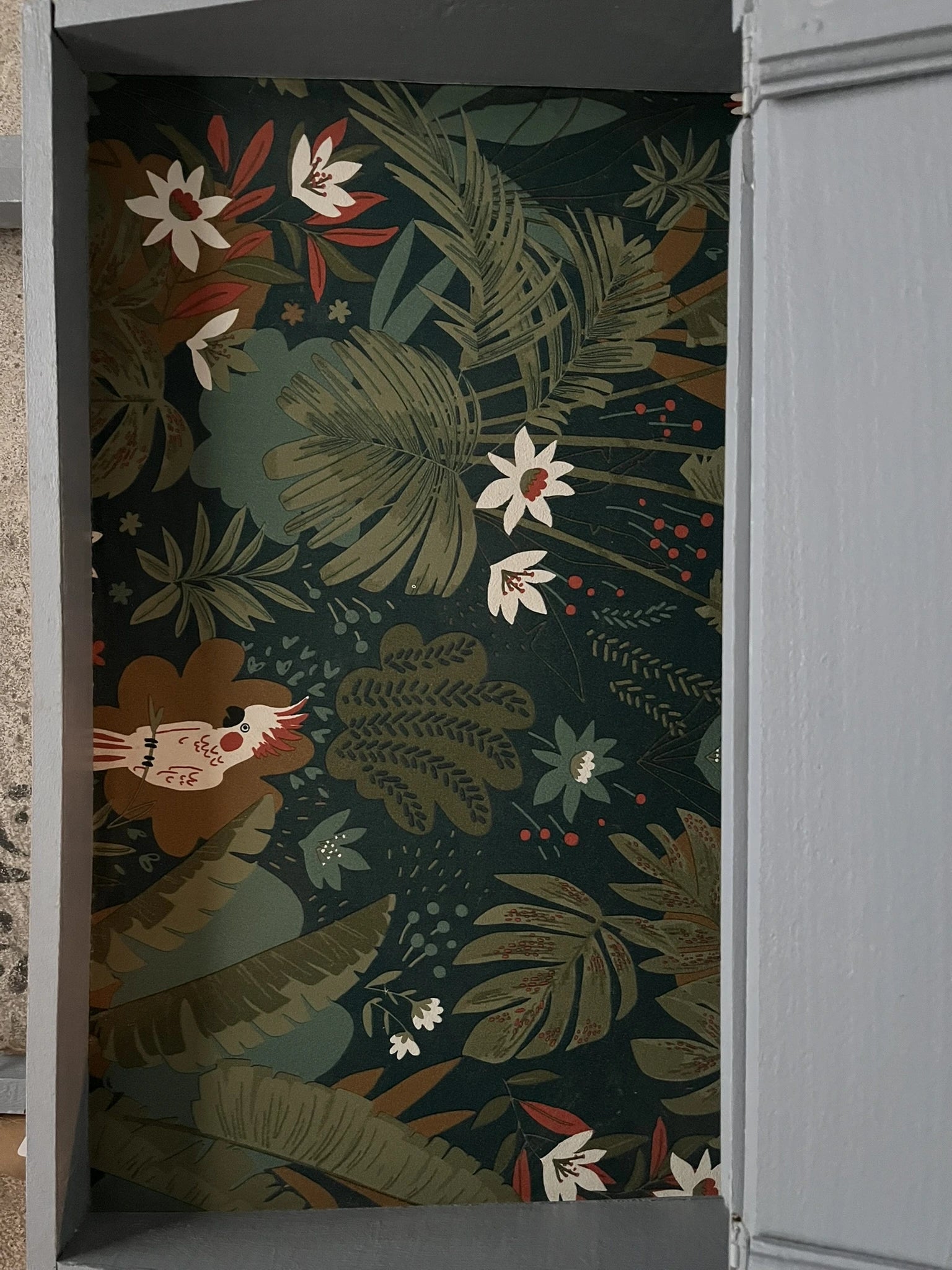 Pupitre bureau d'enfant Barnabé bois vintage repliable avec rangement