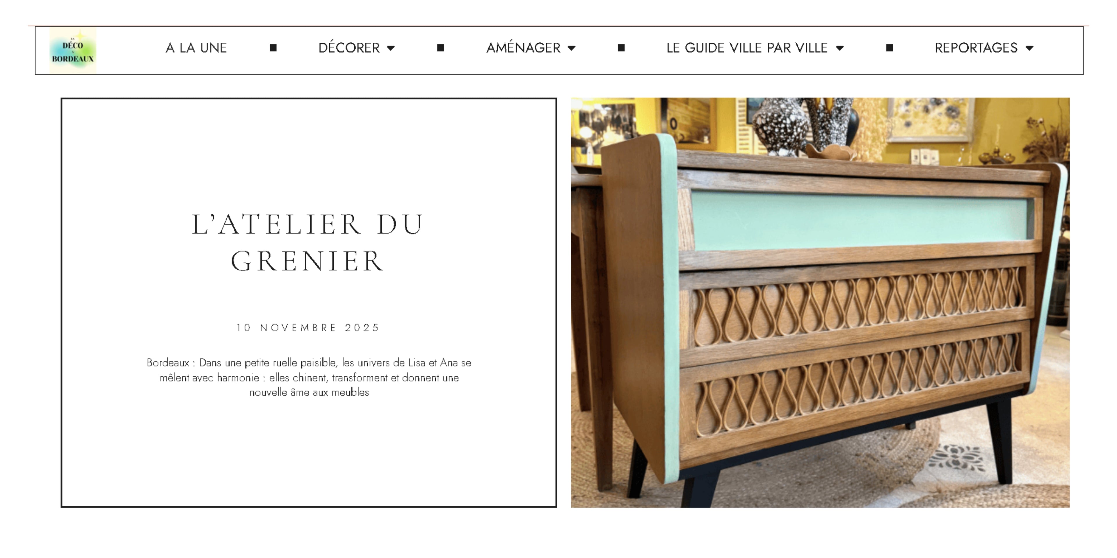 Upcycling Ateliers restauration bois vintage Bordeaux