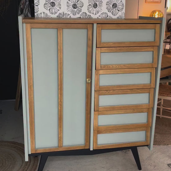 Buffet bois scandinave pieds compas