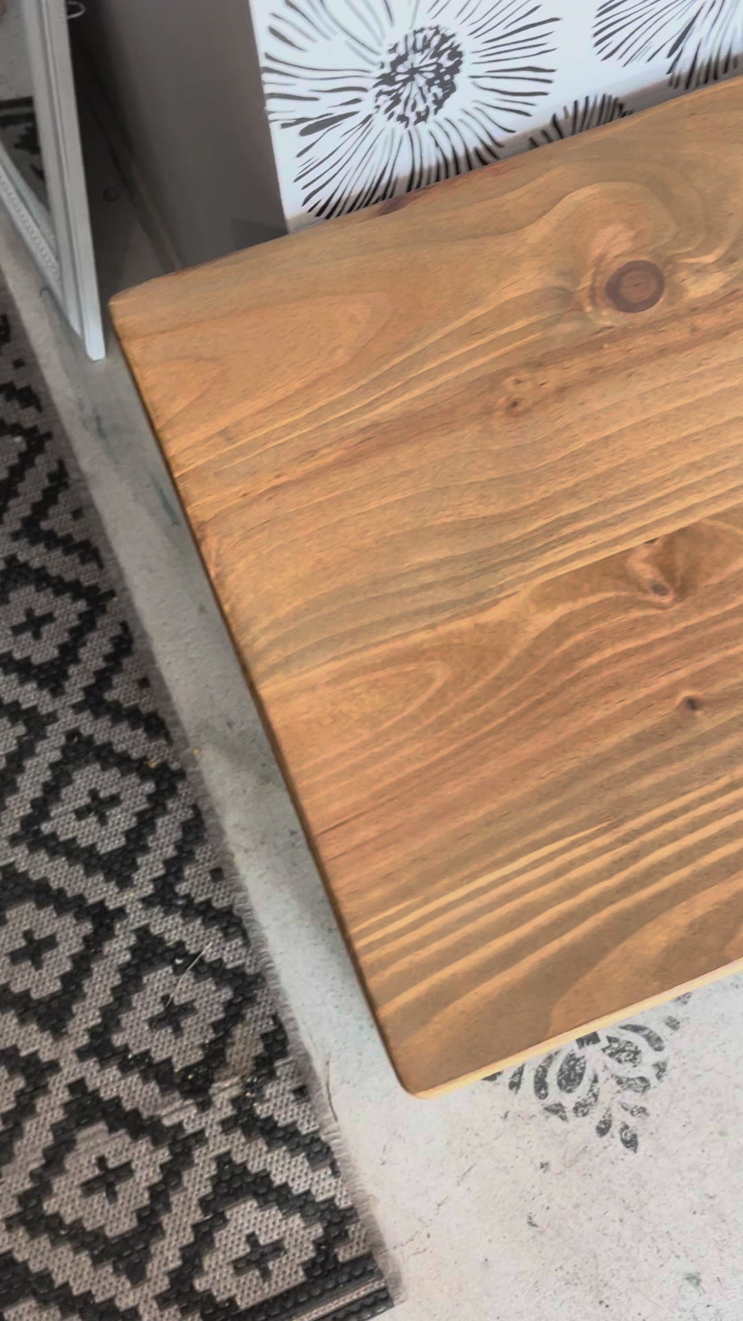 Buffet Art Déco vintage bois massif Bordeaux