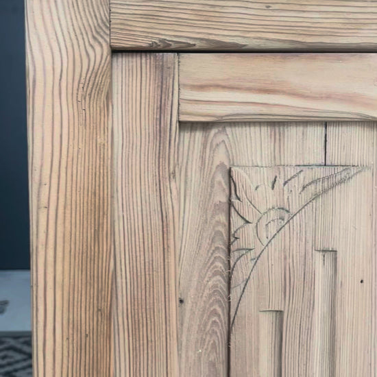 Buffet Art Déco vintage bois massif Bordeaux